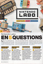 Jeux Video Magazine nr 206 z 3/2018 - artykuł o Nintendo Labo