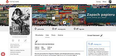 Zapach Papieru - profil na Patronite.pl