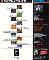 Total PlayStation nr 1/99 - tylnia okładka Total PlayStation nr 1/99 - tylnia okładka