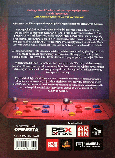 Niech żyje Mortal Kombat. Runda 1 - okładka tył