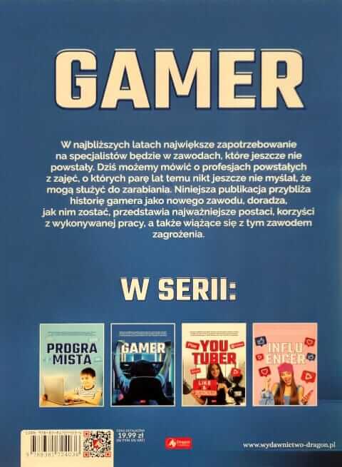 Gamer - Angelika Ogrocka - okładką tył