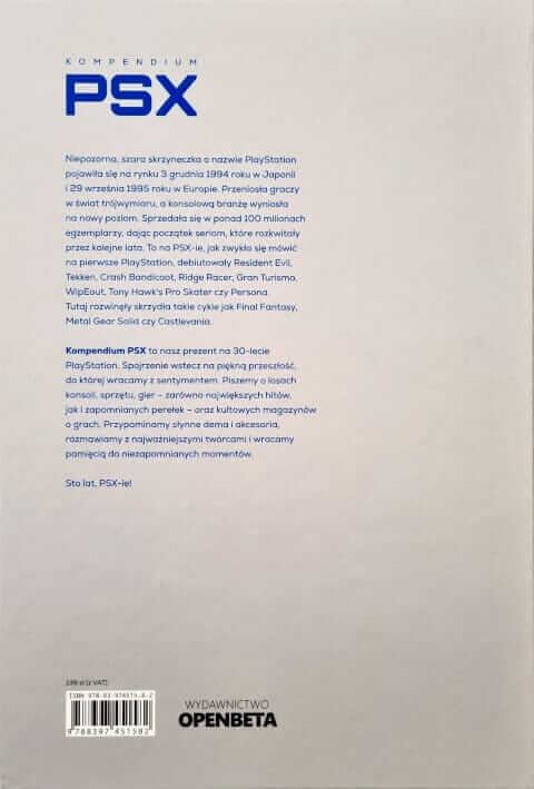 Kompendium PSX - okładka - tył